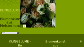 What Klingblume.de website looked like in 2015 (8 years ago)