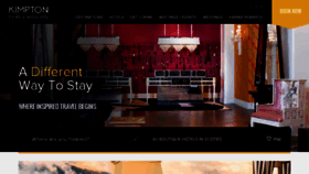 What Kimptonhotels.com website looked like in 2015 (8 years ago)