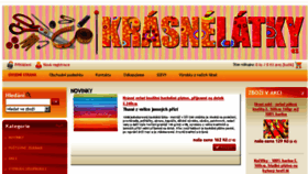 What Krasnelatky.cz website looked like in 2015 (8 years ago)