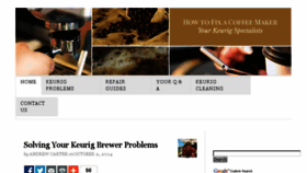 What Keurigtroubleshooting.com website looked like in 2015 (8 years ago)