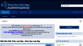 What Khoahoclamdep.com website looked like in 2015 (8 years ago)