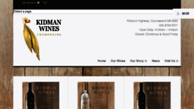 What Kidmanwines.com.au website looked like in 2016 (8 years ago)