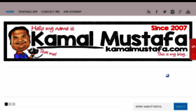 What Kamalmustafa.com website looked like in 2016 (8 years ago)