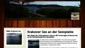 What Krakower-see.de website looked like in 2016 (8 years ago)