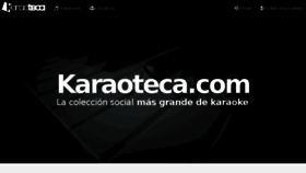 What Karaoteca.com website looked like in 2016 (8 years ago)
