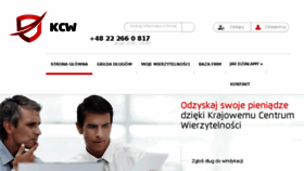 What Kcw.org.pl website looked like in 2016 (8 years ago)