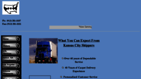 What Kansascityshippers.com website looked like in 2016 (8 years ago)