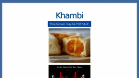 What Khambi.com website looked like in 2016 (8 years ago)