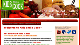 What Kidsandacook.com website looked like in 2016 (8 years ago)