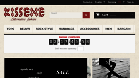 What Kissene.com website looked like in 2016 (8 years ago)