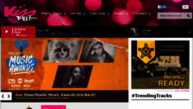What Kiss108.com website looked like in 2016 (8 years ago)