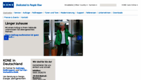 What Kone.de website looked like in 2016 (8 years ago)