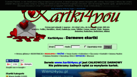 What Kartki4you.pl website looked like in 2016 (8 years ago)