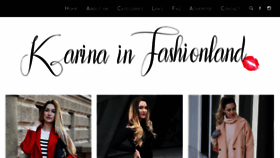 What Karinainfashionland.com website looked like in 2016 (8 years ago)