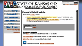 What Kansasgis.org website looked like in 2016 (8 years ago)
