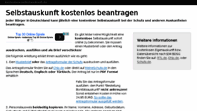 What Kostenlose-schufa-auskunft.de website looked like in 2016 (8 years ago)