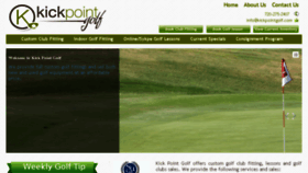 What Kickpointgolf.com website looked like in 2016 (8 years ago)