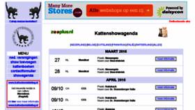 What Kattenshows.nl website looked like in 2016 (8 years ago)