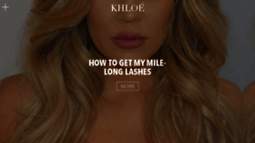 What Khloewithak.com website looked like in 2016 (8 years ago)