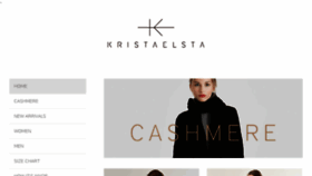 What Kristaelsta.com website looked like in 2016 (8 years ago)