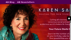 What Karensands.com website looked like in 2016 (8 years ago)