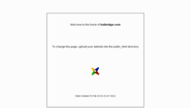 What Kaibridge.com website looked like in 2016 (8 years ago)