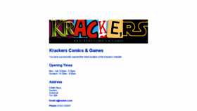 What Krackers.com website looked like in 2016 (8 years ago)