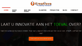 What Kreanova.nl website looked like in 2016 (8 years ago)
