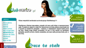 What Klubmariza.pl website looked like in 2016 (8 years ago)