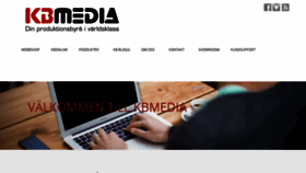 What Kbmedia.se website looked like in 2016 (8 years ago)