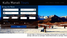 What Kullumanalitours.in website looked like in 2016 (8 years ago)