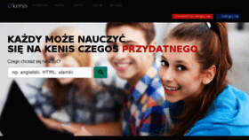 What Kenis.pl website looked like in 2016 (8 years ago)