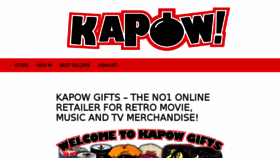 What Kapowgifts.co.uk website looked like in 2016 (8 years ago)