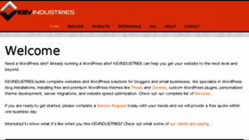 What Kevindustries.com website looked like in 2016 (9 years ago)