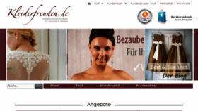What Kleiderfreuden.de website looked like in 2016 (8 years ago)