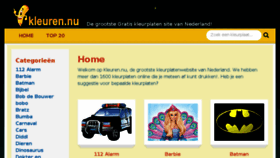 What Kleuren.nu website looked like in 2016 (8 years ago)