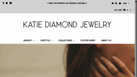 What Katiediamondjewelry.com website looked like in 2016 (8 years ago)