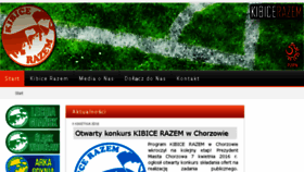 What Kibice-razem.pl website looked like in 2016 (8 years ago)
