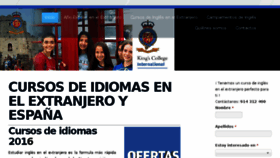 What Kingsinternational.es website looked like in 2016 (8 years ago)