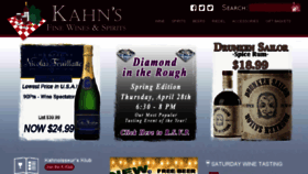 What Kahnsfinewines.com website looked like in 2016 (8 years ago)