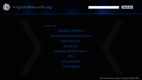 What Kingdomofheavenflx.org website looked like in 2016 (8 years ago)