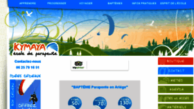 What Kymaya.com website looked like in 2016 (8 years ago)