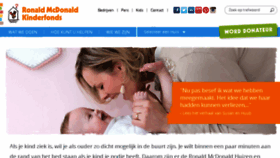 What Kinderfonds.nl website looked like in 2016 (8 years ago)