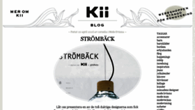 What Kii.se website looked like in 2016 (8 years ago)
