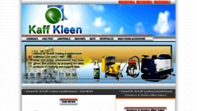 What Kaffkleen.com website looked like in 2016 (8 years ago)
