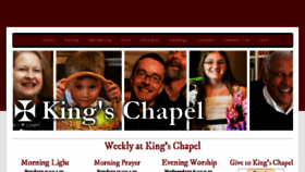 What Kings-chapel.org website looked like in 2016 (8 years ago)