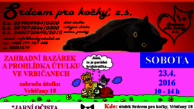 What Kocky-utulek.cz website looked like in 2016 (8 years ago)