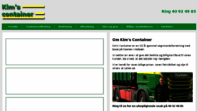 What Kimscontainer.dk website looked like in 2016 (8 years ago)