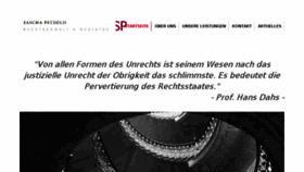What Kanzlei-petzold.de website looked like in 2016 (8 years ago)