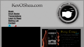 What Kevoshea.com website looked like in 2016 (8 years ago)